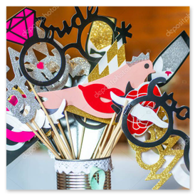 Gedruckte Fotostreifen aus dem Thermodrucker