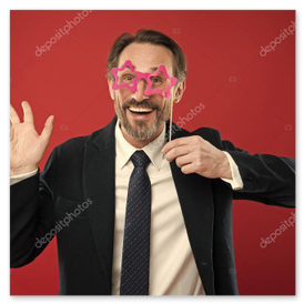 Teamfoto auf Firmenfeier an der Fotobox