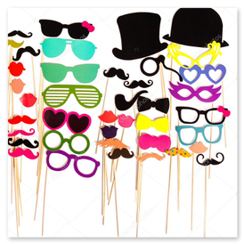 Geburtstagsfeier mit Accessoires an der Fotobox